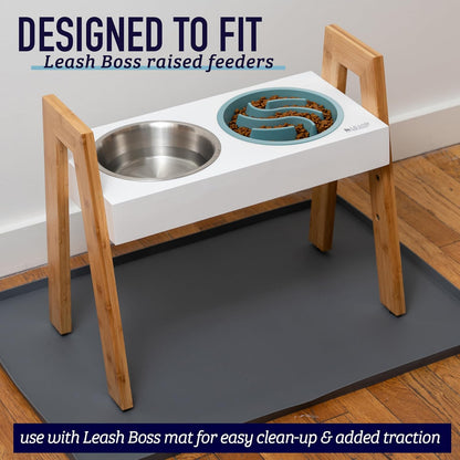 Slow Feeder Dog Bowls - Cup Maze Puzzle Food Bowl with Feeder Holes, Fits into Elevated Pet Feeders - Slow Eating for Large, Medium & Small Sized Breeds (2 Cup - 7.5-8 Inch Feeder Holes)